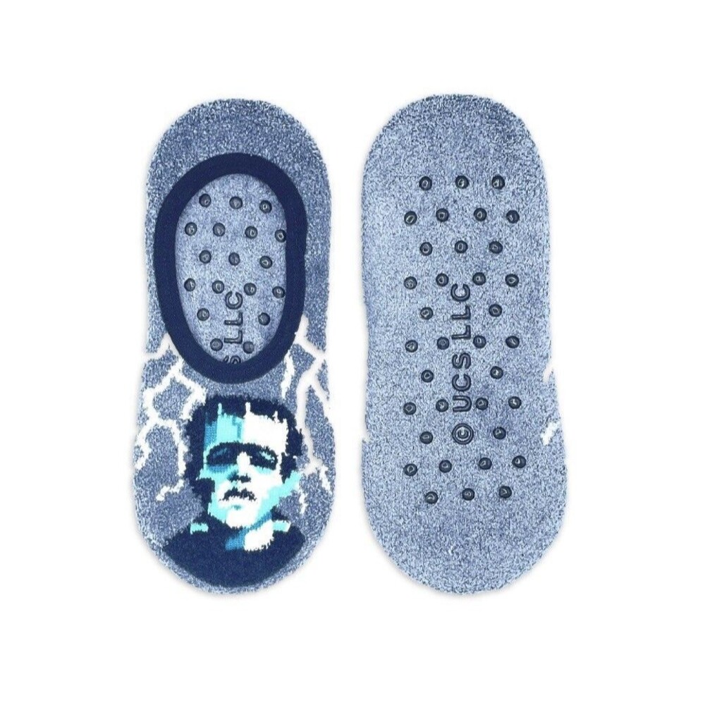 Universal Monsters Socks Frankenstein Slip On Liner With Gripper Size 4-10